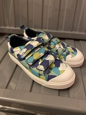 Image of Clarks Blue & Green Trainers Child 13.5G Never Worn