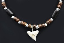 18" Shark Tooth Necklace Beach Style Coco Real Shark Tooth