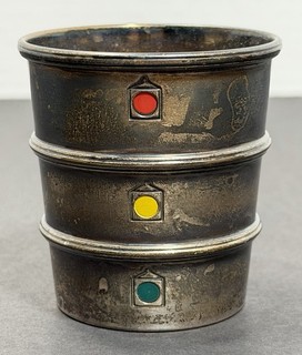 Vintage Sterling Cocktail Drink Measuring Cup Gorham 354 Stop Light Jigger