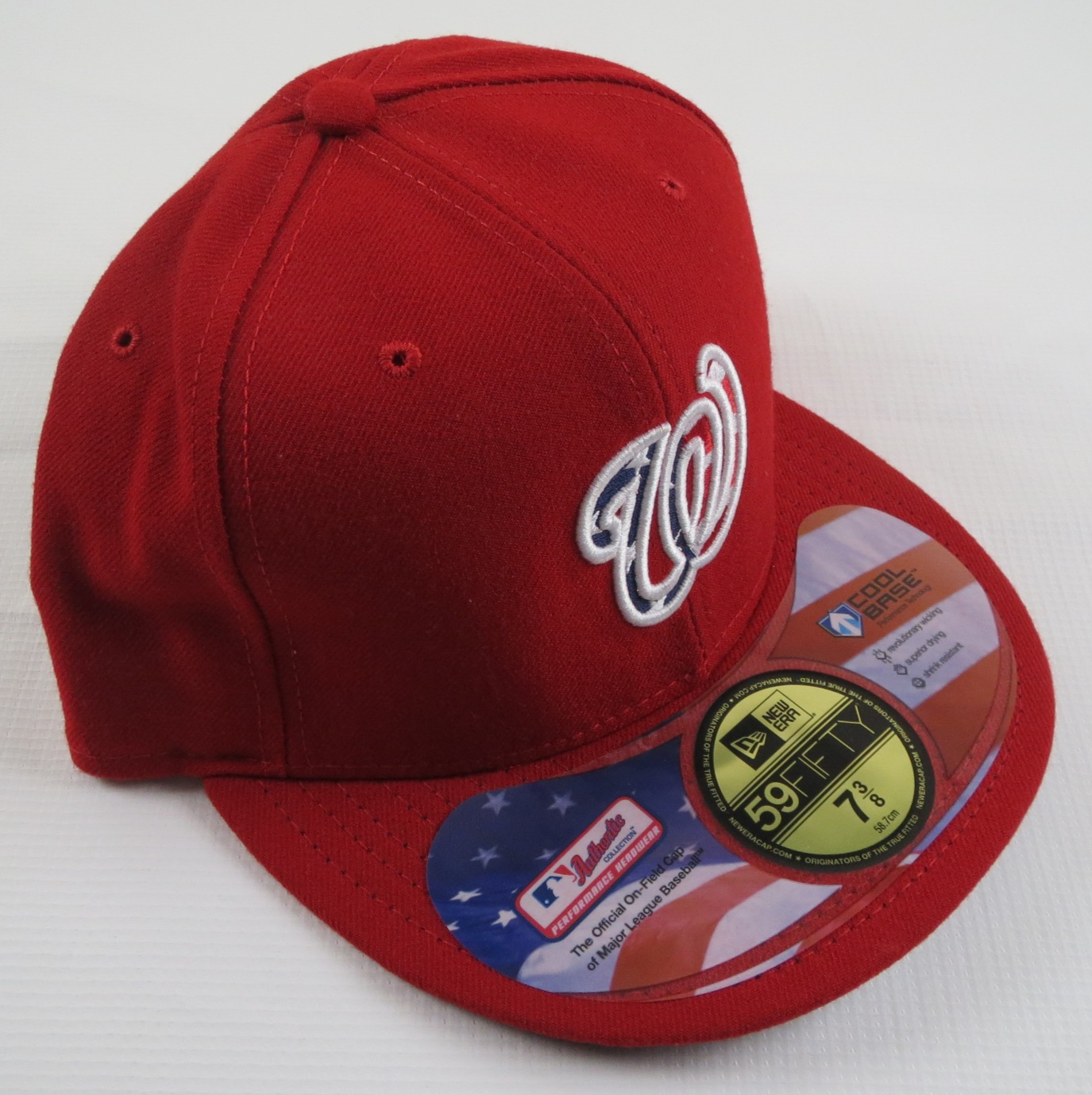 New Era 59FIFTY Washington Nationals 4th of July On Field Hat Cap 7 3/8 Fitted
