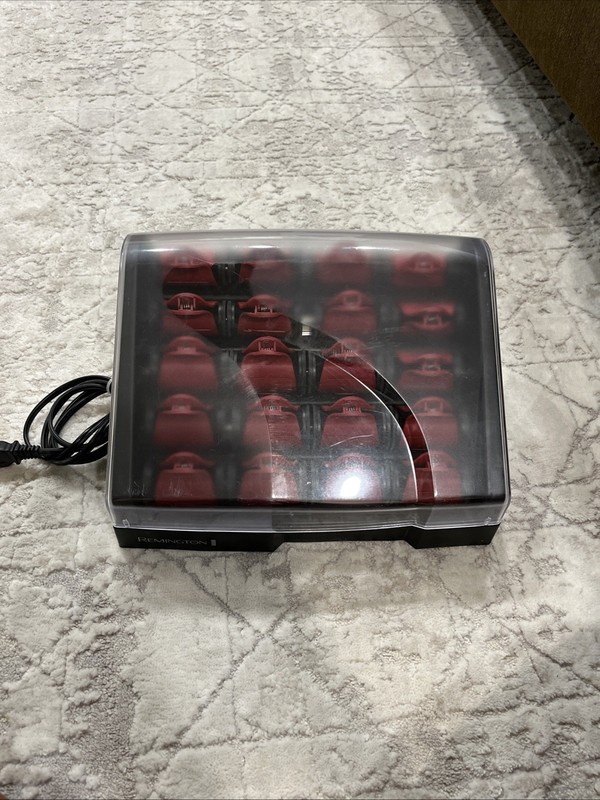 Remington H-9096 TStudio Silk~Heated Clip Setter – 20-Count Hair Rollers~EUC