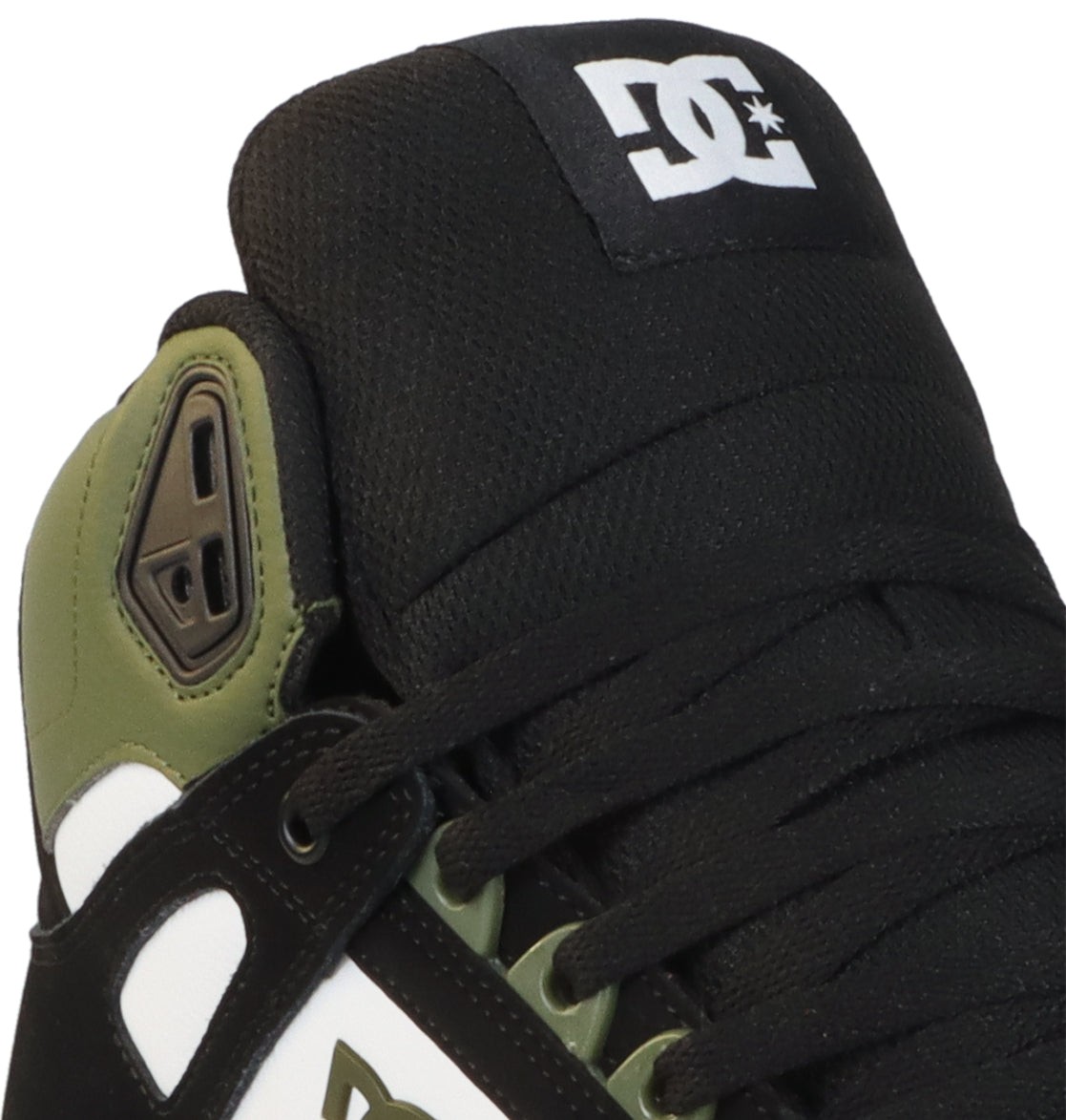 DC Shoes Men's PURE High Top Skate Shoe Olive/Black/White - DC01798012-OVBKWH, O image 3
