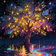 Diamond Art Kits for Adults, 5D DIY Diamond Painting Crafts for Tree of Life