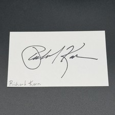 Richard Karn Signed 3x5 Index Card - Home Improvement - TTM Authentic Autograph Richard Karn Signed 3x5 Index Card - Home Improvement - TTM Authentic Autograph
