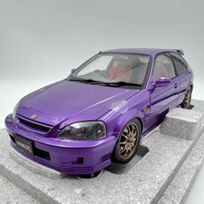 MH 1:18 Honda Civic Type R EK9 purple free engine alloy car model