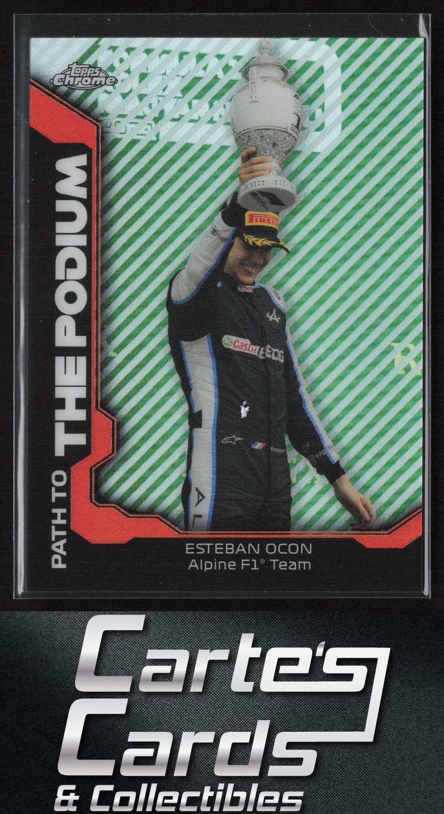 Esteban Ocon 2021 Topps Chrome Formula 1 #PTP-EO Path to the Podium