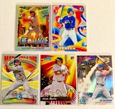 2025 Bowman Chrome Baseball INSERTS MAX VOLUME, METEORIC RISE, ADIOS   YOU PICK