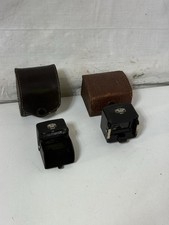 Lot of 2 Vintage Carl Zeiss Jena Viewfinders 8534 869 Germany Leather Cases