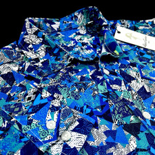 Robert Graham Performance Geometric Paisley Stretch Lightweight Sport Shirt XL
