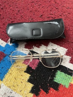Randolph Engineering Gold RE FGN 52-21 Straight Arm Glasses Pilot Aviator