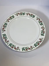 Gibson Christmas Dinner Plate Holiday Harmony Holly Berry Replacement 10.5"