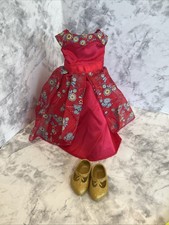Disney Princess Elena of Avalor 14  Doll Red Royal Ball Gown Dress  Shoes Only
