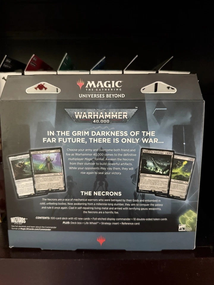 Magic The Gathering: Warhammer 40K Necron Dynasties Commander Deck Sealed/New - Image 2 of 4