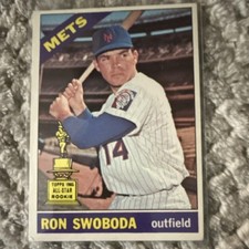 Topps 1966 All-Star Rookie Ron Swoboda #35 New York Mets Baseball Card