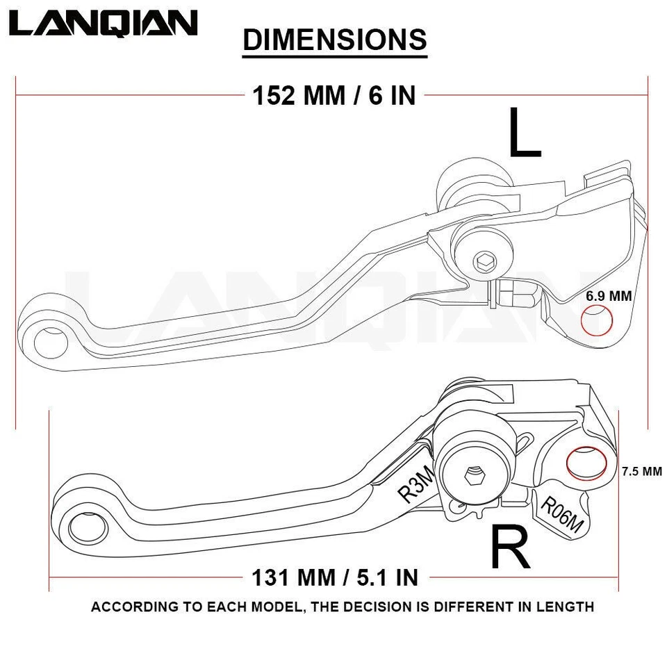 1 Paire CNC Levier de Frein + Levier d'Embrayage Pour HONDA CBR125R 150R 2011-20 - Photo 2/4