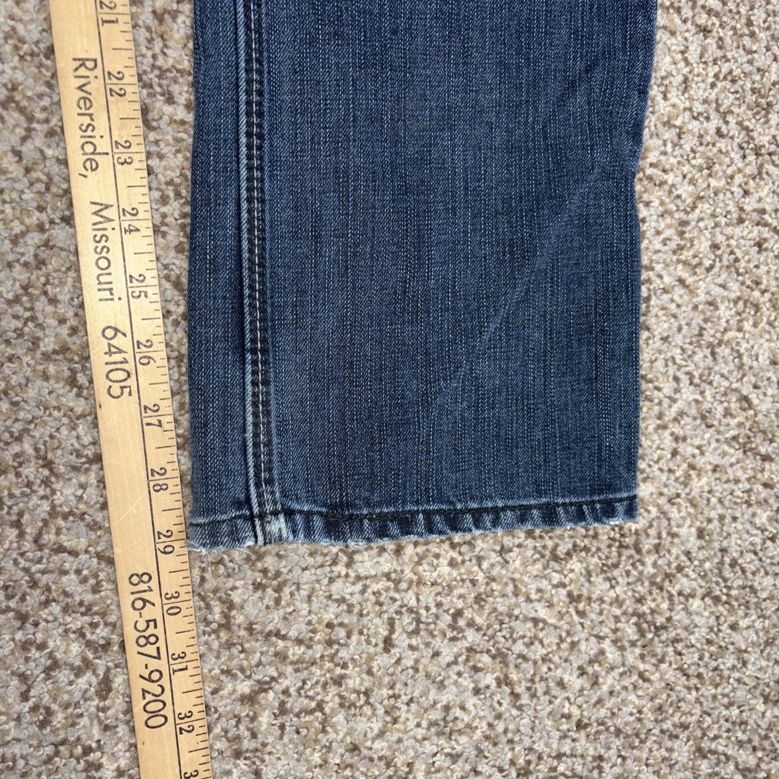 Levis 514 Jeans Mens 32x30 Blue Denim Slim Straight Fits 32 X 29 Unique - View 9