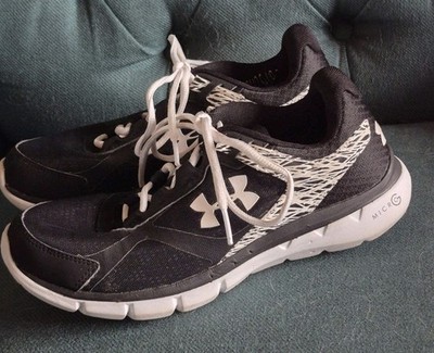 Under Armour Micro G Velocity Shoes Women s Size 8 Black & White Walking Running
