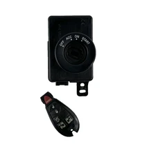 08-10 Dodge Caravan Wireless Ignition Switch Node w/ Remote Key & VIN 68284720AB
