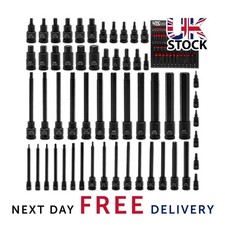56pc Impact Hex Socket Set H2–H19 Long Short Allen Drivers EVA Tray NEW! UK