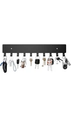 Key Holder for Wall Key Hooks 10 Hooks Wall Mounted Key Holder Hallway, Self