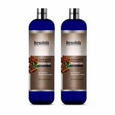 DERMOBELLA Dark Spice Woody & Cinnamon Shower Gel 700ml Twin Pack