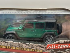 CHASE! 1/43 Greenlight 2017 Jeep Wrangler Unlimited Rubicon GREEN MACHINE!