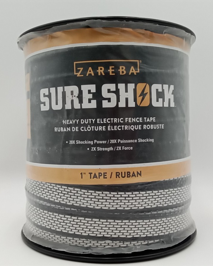 Zareba Sure Shock Heavy Duty Electric Fence Tape, 1" x 500ft