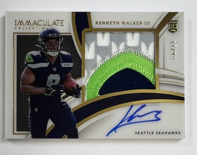222 Panini Immaculate #PPR-KWA Kenneth Walker III Auto Relic 97/99 AR159