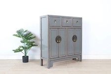 chinesische Kommode 25 cm Tief Orientalisch/Asiatisch Stil grau  RA #M-KOM-A69G