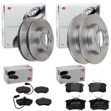 NK BREMSSCHEIBEN + BELÄGE VORNE + HINTEN passend für AUDI A4 B6 8E2 A4 B7 8EC