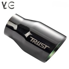 Universal 2.5 Inlet 3.5 Outlet Exhaust End Tips Muffler Black Tip Slant Tip Universal 2.5 Inlet 3.5 Outlet Exhaust End Tips Muffler Black Tip Slant Tip