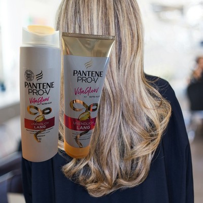 Pantene Pro-V Vital Glow Unendlich Lang Shampoo 300 & Spülung 200 ml