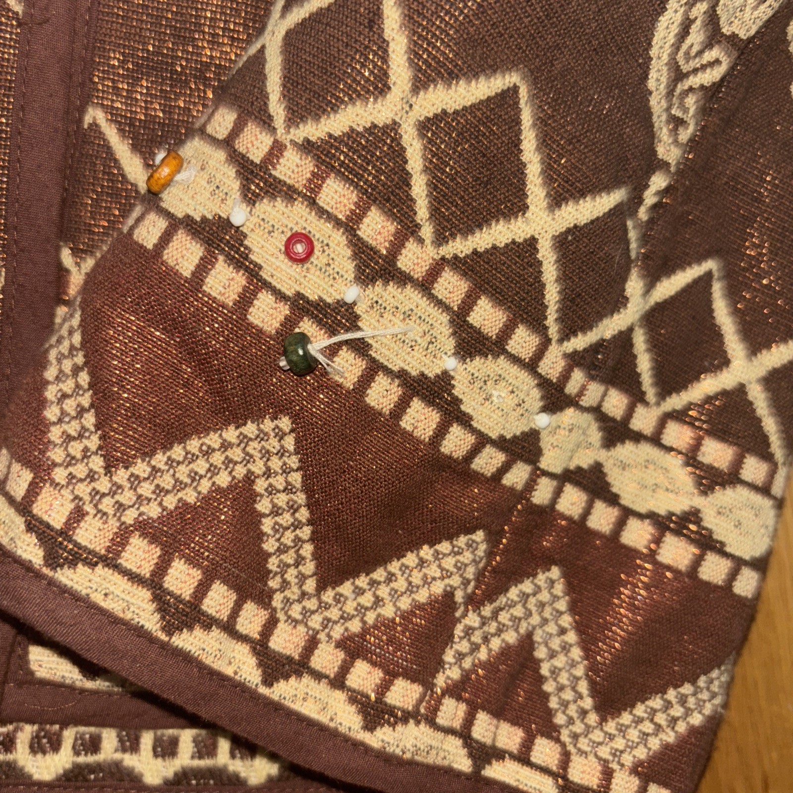 Flashback Jacket Medium Copper Brown Tapestry Bea… - image 11