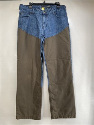 Cabela s Roughneck Double Knee Work Jeans 34x32 Denim Brush Pants