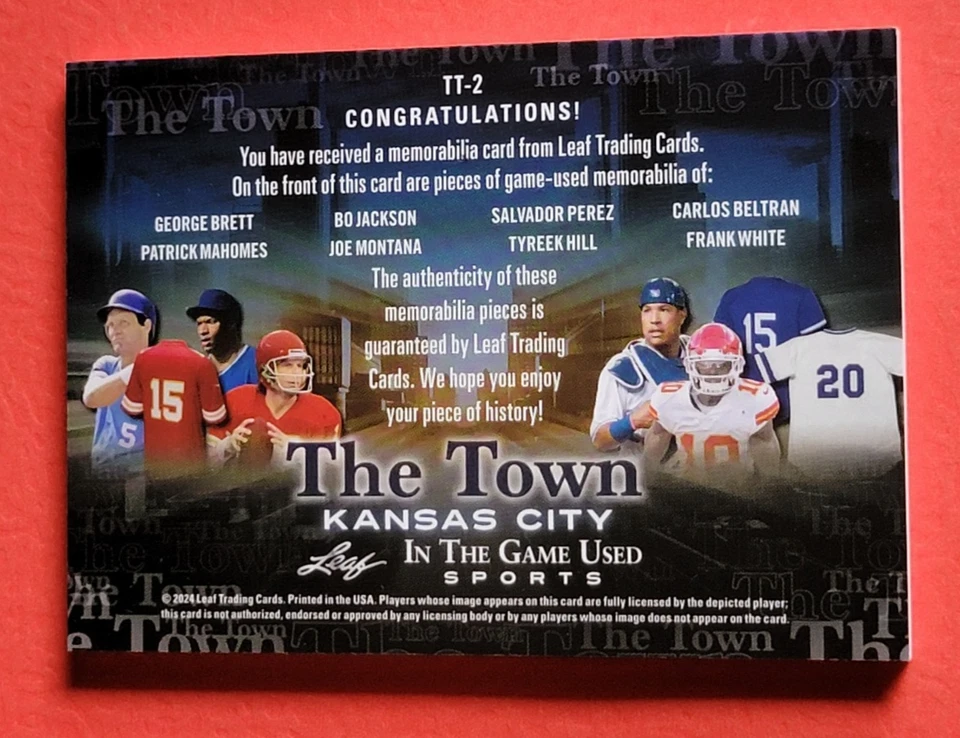 帕特里克·马霍姆斯球衣卡 #7/25 Bo Jackson 乔·蒙塔纳乔治·布雷特蝙蝠山 — 第 2/3 张图片