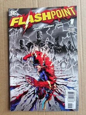 FLASHPOINT # 1, RARE 3RD PRINT VAR , 1st Thomas Wayne Batman, NM 9.4+ DC comics 