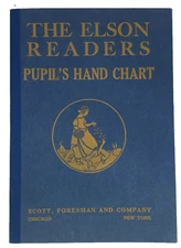 Elson Readers Pupils Hand Chart 1921 OLD ANTIQUE KIDS BOOK CHILDRENS READER