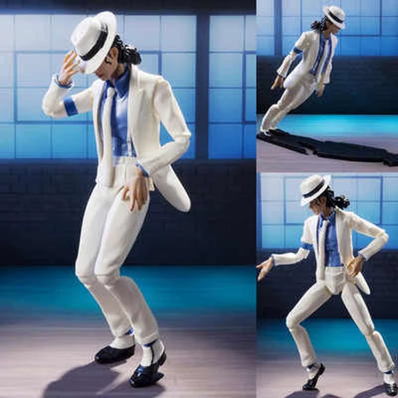 Michael Jackson Smooth Criminal Moonwalk Action Figure Model Toy