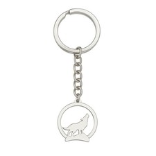Wolf Keychain, Wildlife Animal Keychains Bag Charms for Women Men