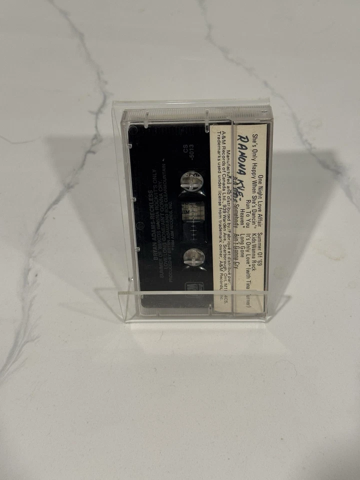 Bryan Adams - Reckless on cassette (A & M Records Canada , 1991) - Image 2 of 2