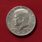 1972 D no FG / very faint Kennedy Half Dollar Error E127