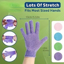 Exfoliating Bath Gloves Shower Body Scrub Massage Spa Wash Mitts 1-10PCS