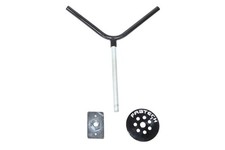 Fabtech FTT10001BK Universal Spare Tire Flat Mount for Truck Beds