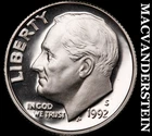 1992-S Roosevelt Dime- Silver Choice Gem Proof Luster No Reserve #i312