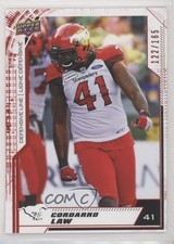 2020 Upper Deck CFL Red 122/165 Cordarro Law #85 gd1