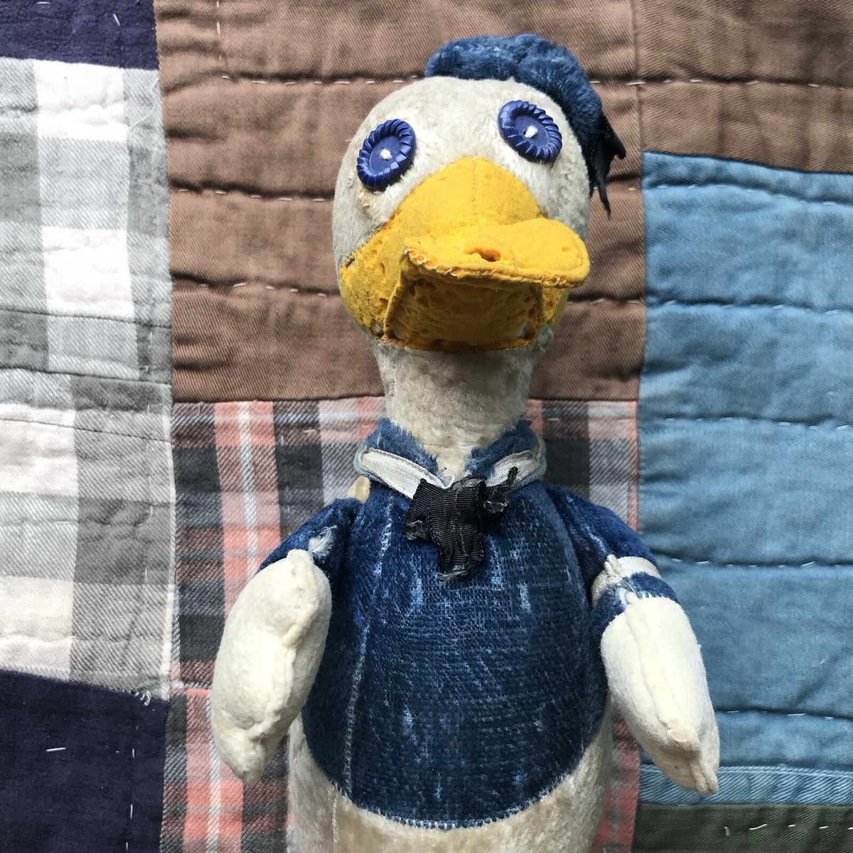 Vintage Rare Donald Duck Stuffed Doll 1930s 1940'S Hand Made Vintage Rare Donald Duck Stuffed Doll 1930s 1940'S Hand Made