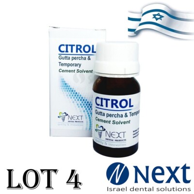 LOTx4 Dental Citrol Gutta Percha and Temporary Cement Solvent 15 ml