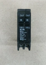 1) New! Eaton BR1515 15Amp Tandem Circuit Breaker Cutler Hammer 