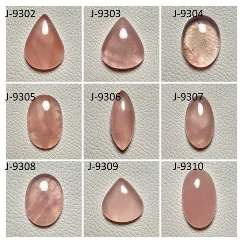 Natural Rose Quartz Cabochon Loose Semi Precious Gemstone For Jewelry Making - Picture 2 of 20