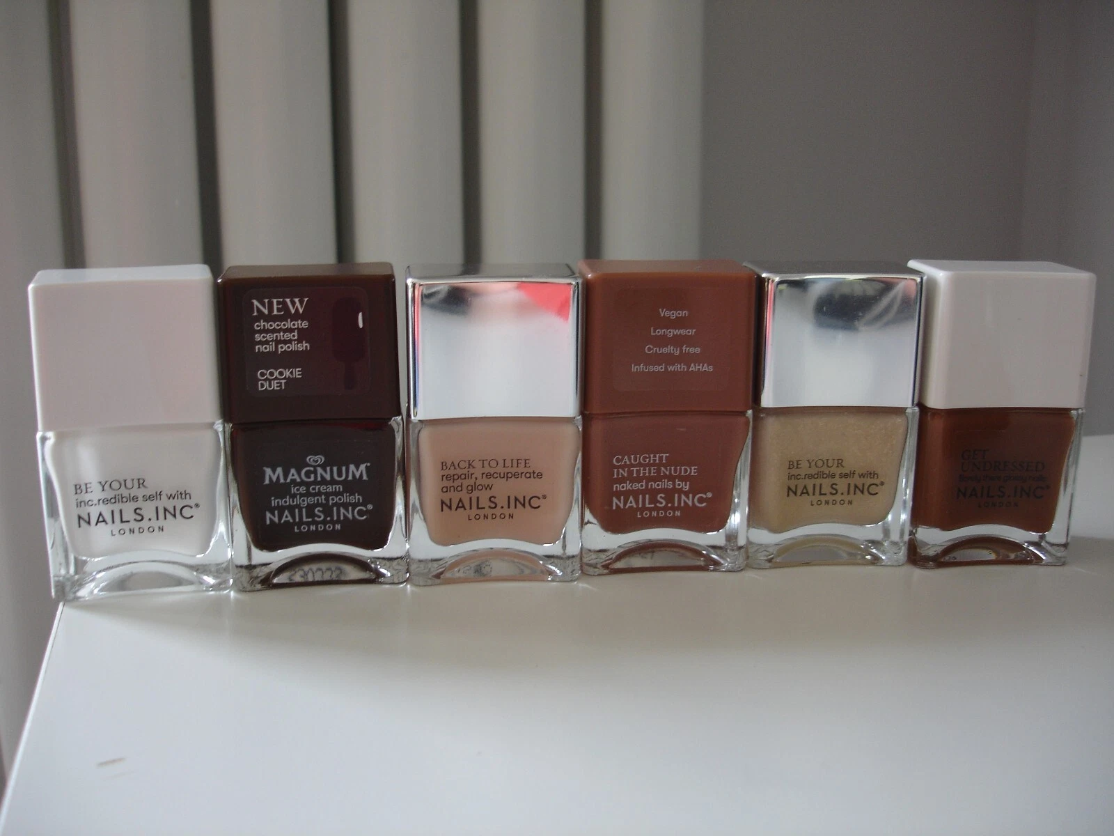 NAILS INC set of 6 x 14ml ASSORTED NEW- READ FOR SHADE NAMES BELOW